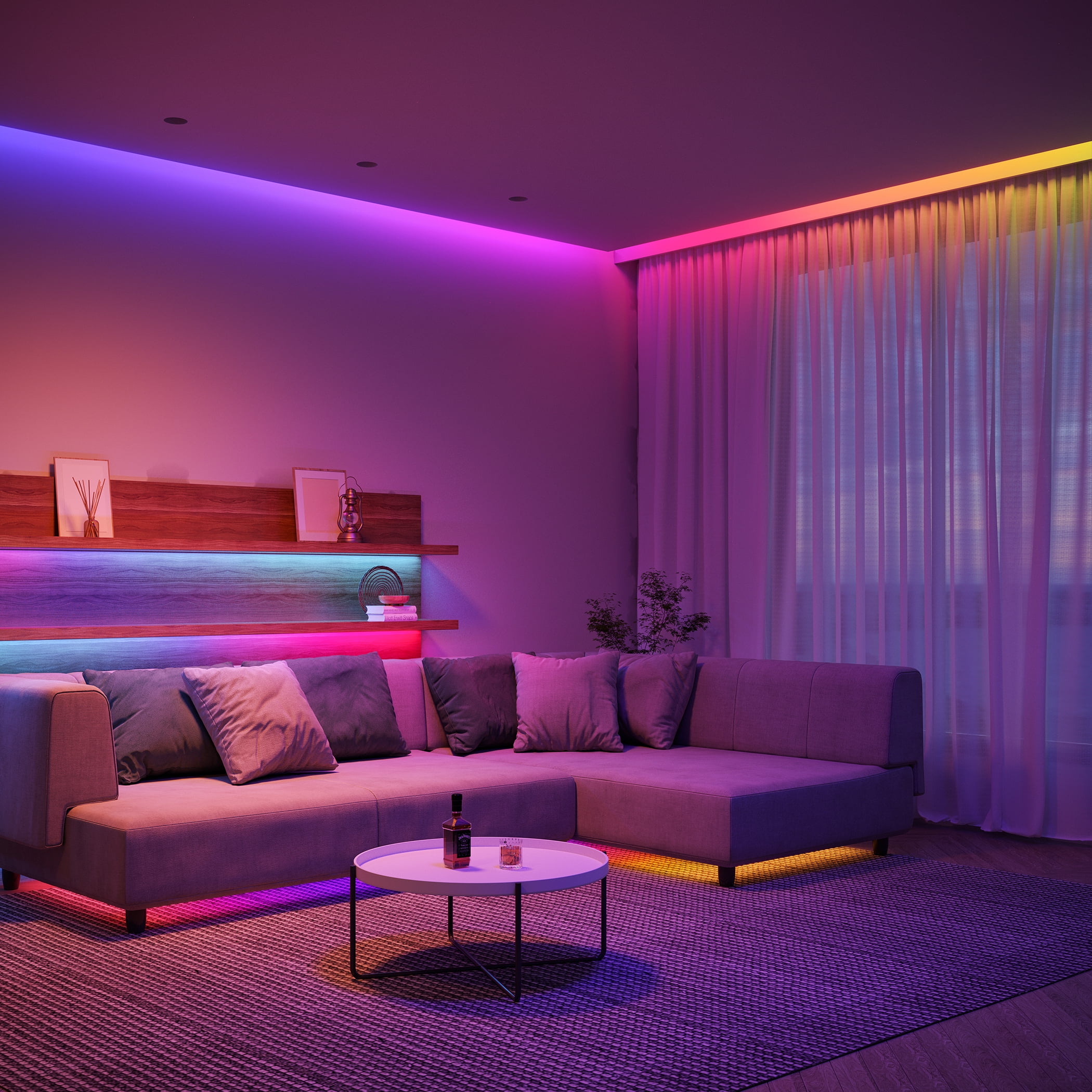 Govee 24.6ft Wi-Fi RGBICW LED Strip Light