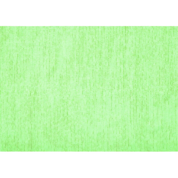 Ahgly Company Indoor Rectangle Solid Green Modern Area Rugs, 2' x 5'