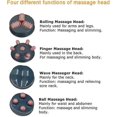 thumbnail image 4 of Electric Slimming Shaper Massager with 4 Interchangeable Heads Handheld Anti-Cellulite Massager Set Fat for Body Belly Waist Arm Back Cellulite Reduca, 4 of 5