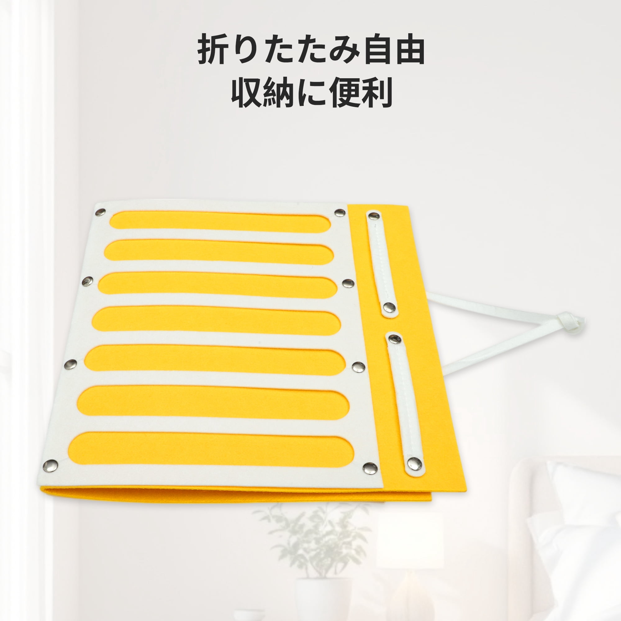 Unique Bargains Claw Clip Holder Space-saving Hair Clip Storage Yellow 25.98"x13.78"