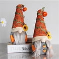 thumbnail image 5 of SLYNSHome 2 Pcs Gnomes Doll for Tray Decor,Gnomes Plush with Sunflower and Pumpkin Decoration Fall Farmhouse Labor Day Theme Ornaments Cute Gnome Plush Doll for Home Farmhouse Kitchen, 5 of 9