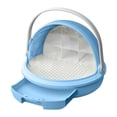 thumbnail image 1 of Bunblic Silkworm Breeding Box Transparent Educational Breathable Reptile Feeding Box Blue, 1 of 8