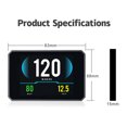 thumbnail image 2 of P16 Head up Display OBD Smart HUD Auto Digital Meter OBD2 Port Warning Windshield Alarm, 2 of 8
