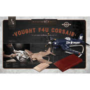Mastercraft Collection Vought RTAF4U126 RTA F4U Corsair Solid Mahogany Wood Model Kit Scale: 1/26