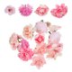 thumbnail image 1 of Houderco 20Ud Cabezas De Flores Artificiales Rosas Peonías Margaritas En Seda Rosa Para Floral, 1 of 6