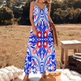 thumbnail image 2 of Tuiles d'Azur Portugais. Motifs Magnifiques. Robe Sans Manches de Luxe pour Femme Robe de Soirée Robes d'Été Femme 2024, 2 of 4