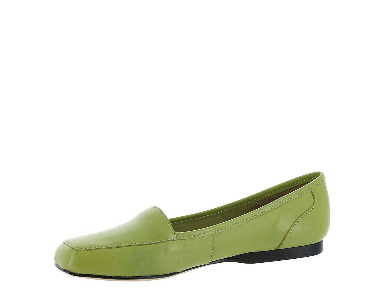 ARRAY Womens Freedom Leather Square Toe Loafers Size 7.5 Lime