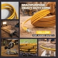 thumbnail image 7 of Iron Forge Cable 2 Pack 25 Foot Lighted Outdoor Extension Cord with 3 Outlets - 12/3 SJTW Heavy Duty Yellow Extension Cable 3 Prong - Multiple Outlets, 7 of 7