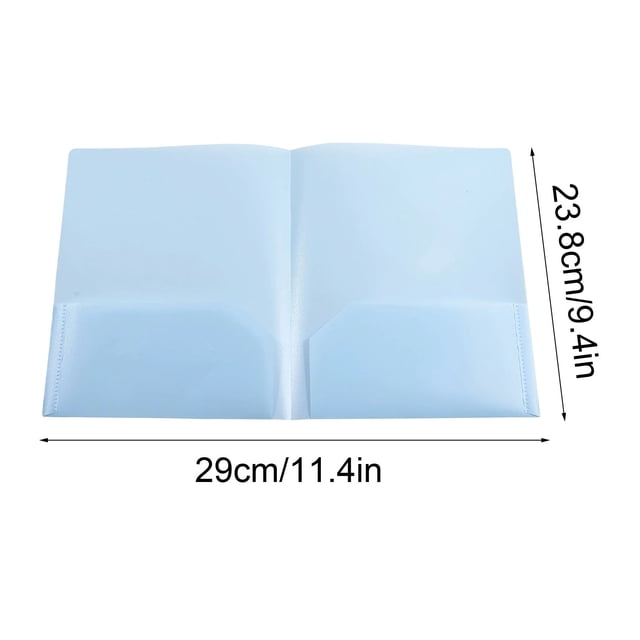 Btomtd Plastic Folders With Pockets Heavy Duty Pocket Folders Letter Size File Folders For Documents Office School, A