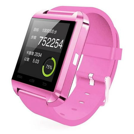 Amazingforless Pink Bluetooth Smart Wrist Watch Phone mate for Android Samsung HTC LG Touch