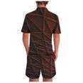 thumbnail image 2 of Vedolay Mens' Short Sets Summer 2 Piece Shirt and Shorts Set Printed Sports Hawaii Beach Style Two Piece Set,Red XL, 2 of 4