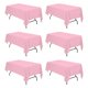 thumbnail image 1 of Mantel de poliéster rosa BRILLMAX de 180 x 260 cm para mesa de 6 pies, 1 of 7