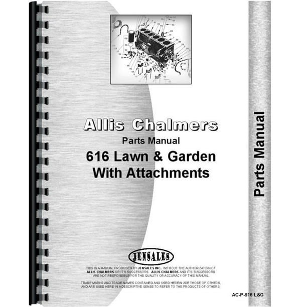 Allis Chalmers 616 Lawn Garden Tractor Parts Manual Walmart Com