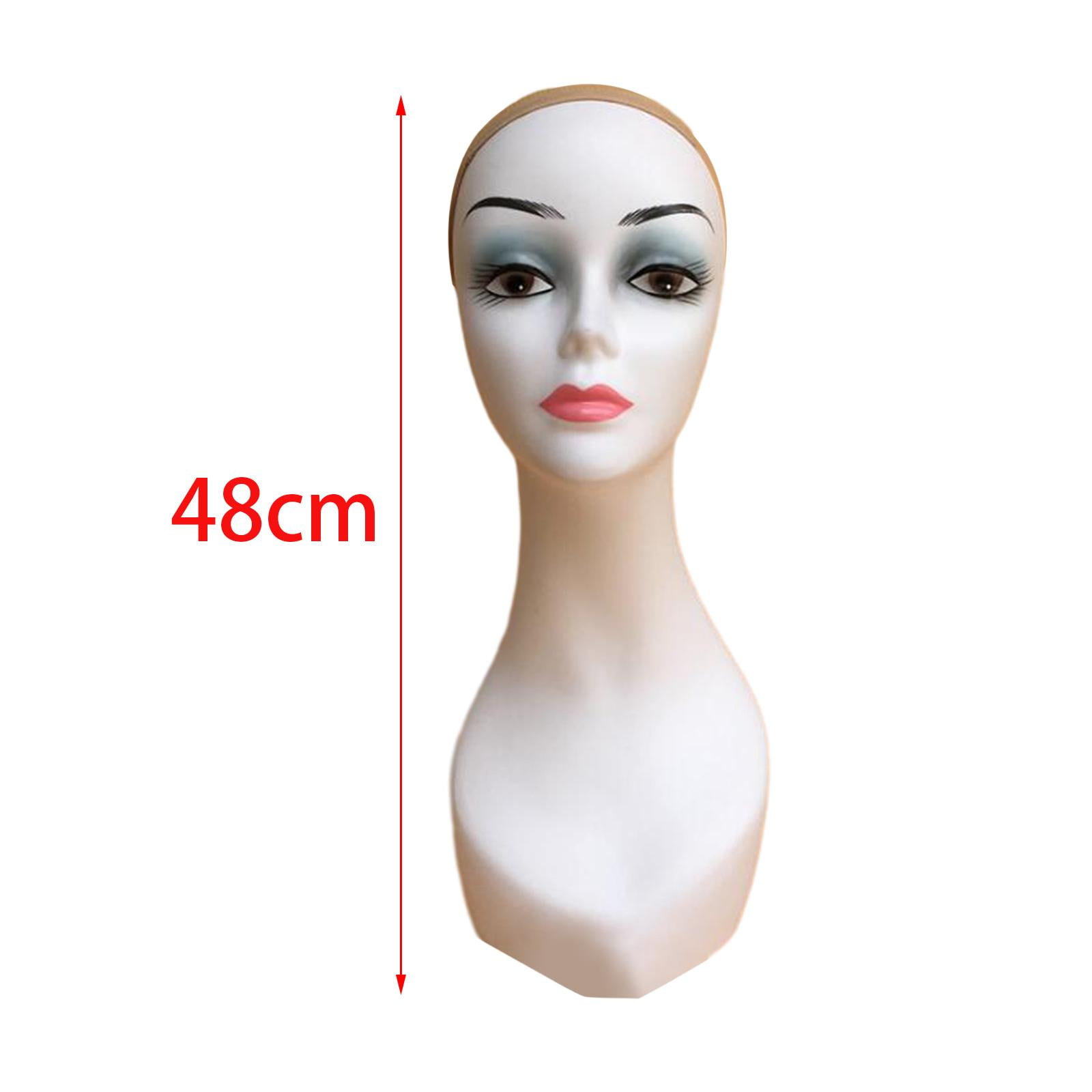Mannequin Display Head Holder Multipurpose Female Manikin  Display Stand for Necklaces Jewelry s Displaying Glasses