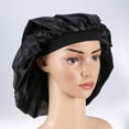 thumbnail image 2 of FUEENIRVA large bonnet for sleeping Dacron Black Wide Brim 1Set, 2 of 4