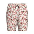 thumbnail image 4 of Wukai Rose Flowers Men’s Short Pajama Pants With Pockets Soft Sleep Pj Shorts for Men-, 4 of 6
