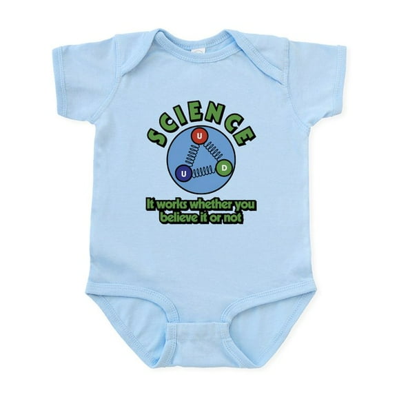 CafePress - Science It Works Whether You B Baby Light Bodysuit - Baby Light Bodysuit, Size Newborn - 24 Months
