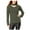 Green - dustyolive, variant on bar III Womens Choker-Neck Pullover Sweater, Green, X-Large