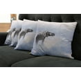 thumbnail image 5 of Ambesonne Animal Throw Pillow Cover 4 Pack, Heavenimal Freedom, 18", Grey Blue, 5 of 5