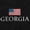 Black, variant on Georgia Pride American Flag GA USA Plus Size Crewneck Graphic Tee Shirt Brisco Brands 2X