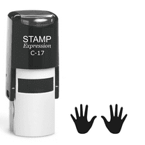 stampexpression - Hands Self Inking Rubber Stamp - Black Ink (A-62530)