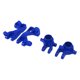 thumbnail image 3 of El traje de bloque C de la taza de dirección RC reemplaza el accesorio RC traxxas Sledge 1 / 10 RC car Blue por aleación de aluminio de alta resistencia., 3 of 10