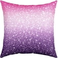thumbnail image 4 of Pack of 4 Glitter Print (No Glitter) Decor Throw Pillow Covers, Soft Blue Purple Pink Red Black Square Cushion Case Set for Sofa Bedroom Living Room, Pastel Pillow Cases Pillowcases, 20x20 Inches, 4 of 5