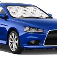 thumbnail image 4 of Fotbe Bbaseball Dog Car Windshield Sunshade | Sun Visor Protector Front Window Shade, Keeps Out UV Rays, Keeps Your Vehicle Cool-Small, 4 of 7