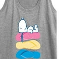 thumbnail image 3 of Peanuts - Summer Edition - Snoopy & Flip Flops - Women's Racerback Tank Top, 3 of 5