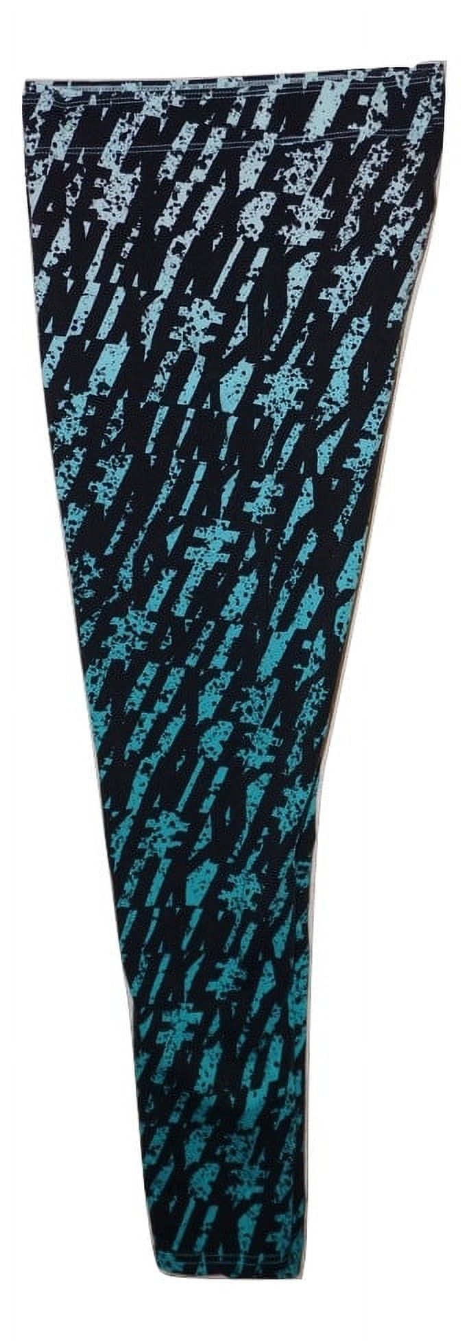 Nike Women's Cotton Club Legging All Over Print Stretch Tights Large - image 2 of 4