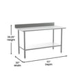 thumbnail image 5 of Flash Furniture Commercial Grade Stainless Steel Work Table, 30'' x 60'', 5 of 10