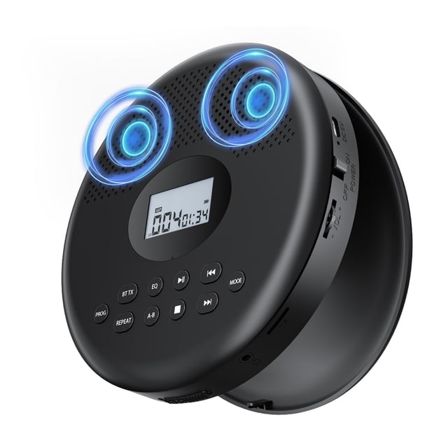 Reproductor de CD portátil Arafuna con Bluetooth recargable