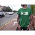 thumbnail image 2 of Men's Irish Letters Tee Soft Ring-Spun Cotton Kelly Green, Medium, 2 of 4