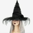 thumbnail image 6 of Halloween Witch Hat, Baroque Witch Hat, Gothic Queen Decoration, Mesh Witch Hat, Spooky Halloween Flower Decoration, 6 of 7