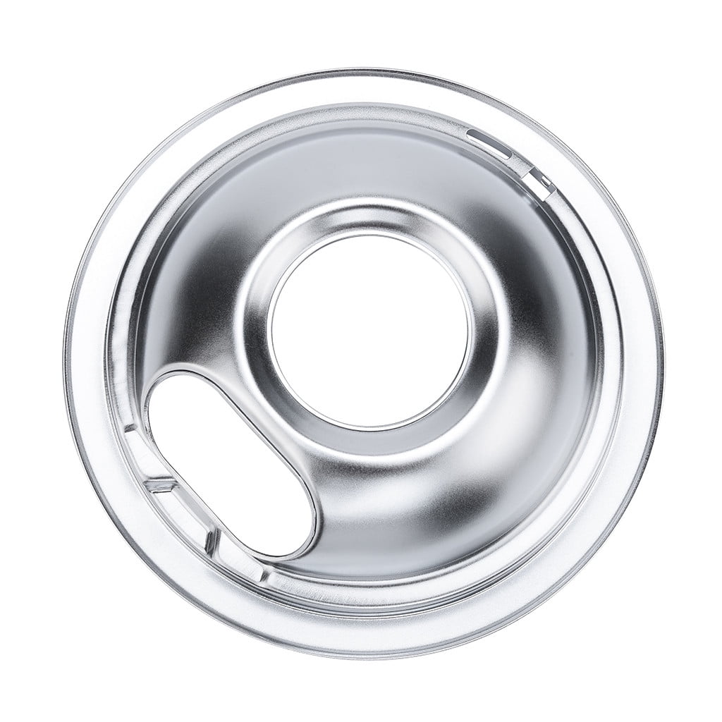 Details about   4 GE Hotpoint Chrome Stove Drip Pans Electric Burner Covers Top Replacement Set 