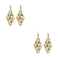 thumbnail image 3 of yingyy 2 Pieces Glitter Earrings Exquisite Multilayer Ear Dangle with Tassels Electroplating Fashion Accessory Valentines Day Gold 2Set, 3 of 6
