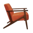 thumbnail image 4 of Lexicon August Fauteuil d'Appoint Rembourré en Velours, Orange, 4 of 6