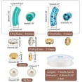 thumbnail image 2 of Kit para hacer 285 cuentas de tubo acrílico para pulseras, cuentas de tubo curvadas, cuentas de acrílico y cuerdas elásticas., 2 of 6