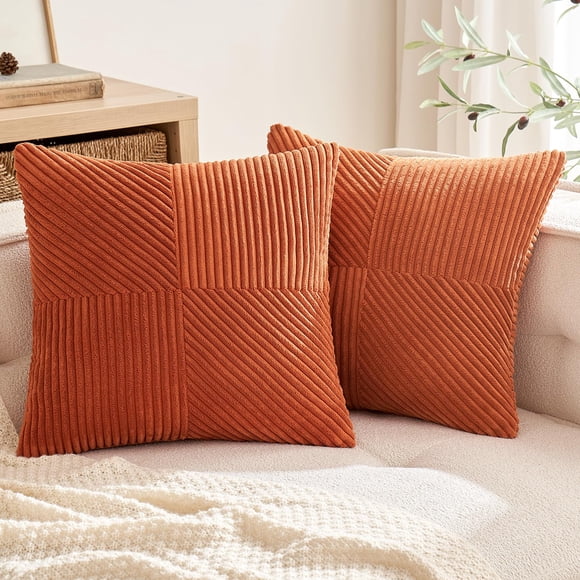 2 Packs de Fundas de Almohada Decorativas Bohemias para Sofá, Cama, Decoración Del Hogar, 18x18 Pulgadas, Marrón