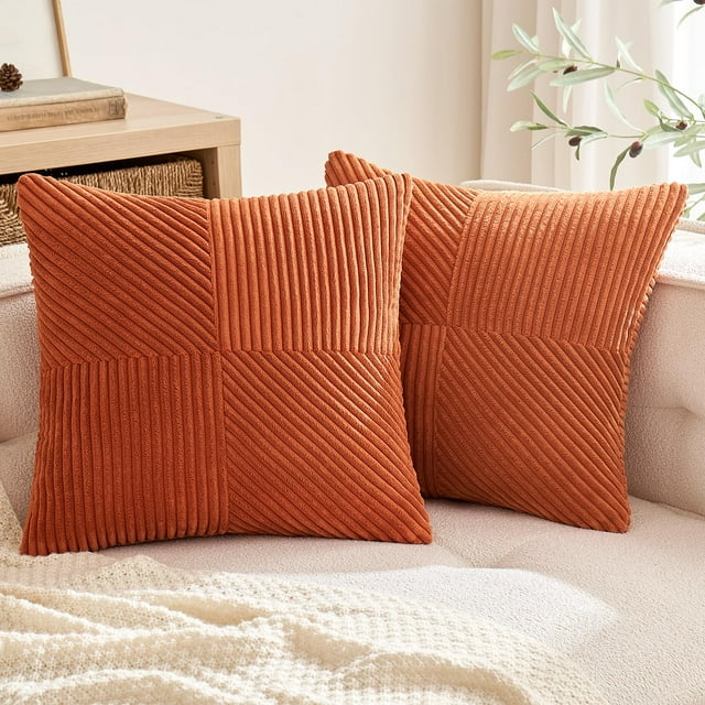 2 Packs de Fundas de Almohada Decorativas Bohemias para Sofá, Cama, Decoración Del Hogar, 18x18 Pulgadas, Marrón
