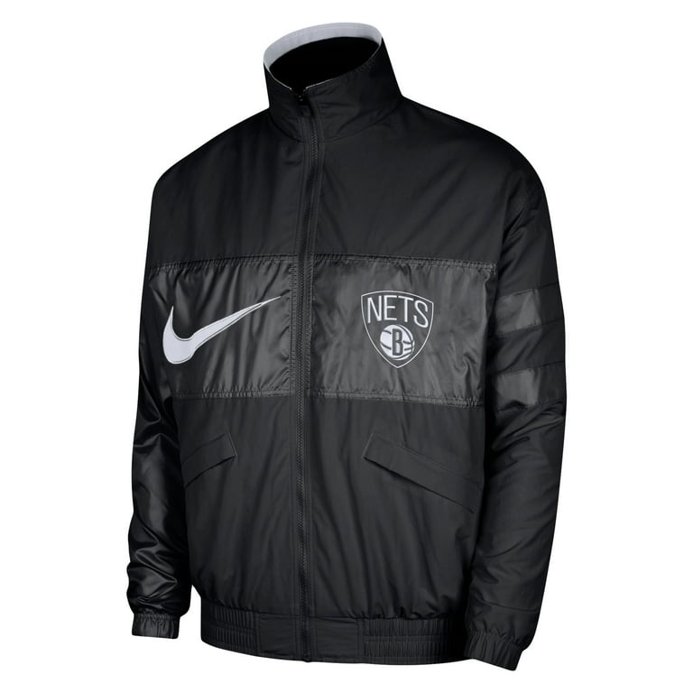 Men's Nike Black Brooklyn Nets Courtside Versus Capsule Full-Zip