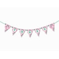 thumbnail image 1 of Inkdotpot Baby Birthday DecorationsI Am ThreePennant Banner Flags Baby Girls StripeBirthday Garland, 1 of 4