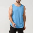 thumbnail image 4 of Mens Sleeveless Tank Tops Summer Causal Workout Muscle Gym Shirt Athletic Bodybuilding Loose Fit T Shirts, 4 of 6
