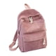 thumbnail image 1 of Qarigey de terciopelo, forro de poliéster de Color sólido, cremallera fácil de combinar, escolar universitaria para Mochilas Rosa, 1 of 6
