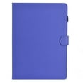thumbnail image 4 of ELEHOLD Leather Wallet Case For Lenovo Tab M9 2023 Fiber Pattern Lightweight Folio Stand Cover, Auto Sleep&Week Function, Full Body Protection, Purple, 4 of 10