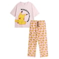 thumbnail image 1 of Pokemon Womens Pikachu Short-Sleeved Long Pyjama Set, 1 of 4