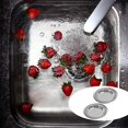 thumbnail image 4 of SHAR 2Pcs Kitchen Sink Strainer, Stainless Steel Sink Strainer, Bathroom Sink Strainer, Kitchen Sink Grid to Isolate Slag and Prevent Clogged Debris-75mm, 4 of 5