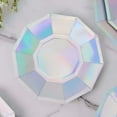 thumbnail image 2 of Efavormart 25 Pack | 7.5" Iridescent Decagonal Premium Dinner Paper Plates - 300 GSM for Wedding Receptions, Banquets, Catered Events, 2 of 11