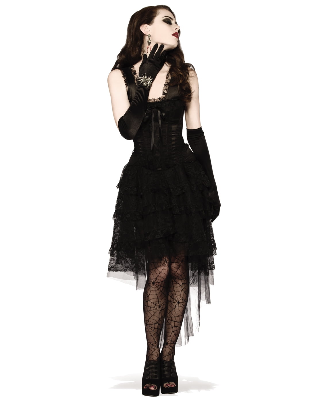 halloween costume with a black dress