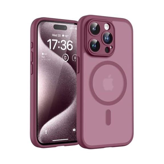 Eryueer for Phone 15 Pro Max Case, Compatible with Magsafe Charger, Full Camera Protection, Drop Protection, Translucent Matte Phone Case for iPhone 15 Pro Max 6.7 inch